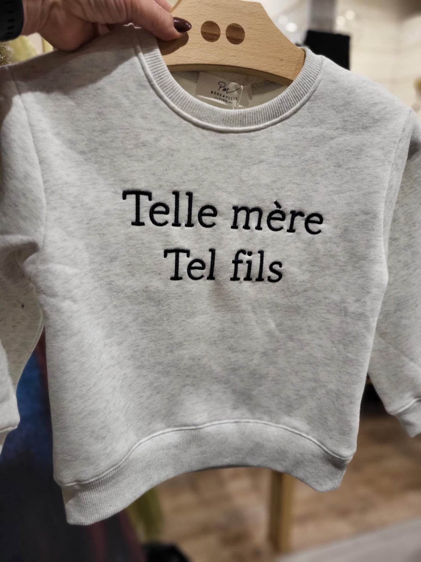 Sweat enfant garcon "telle mère telle fils"