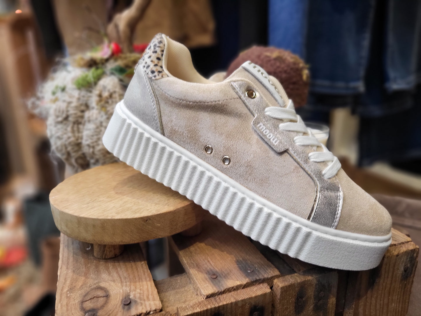 Baskets beige
