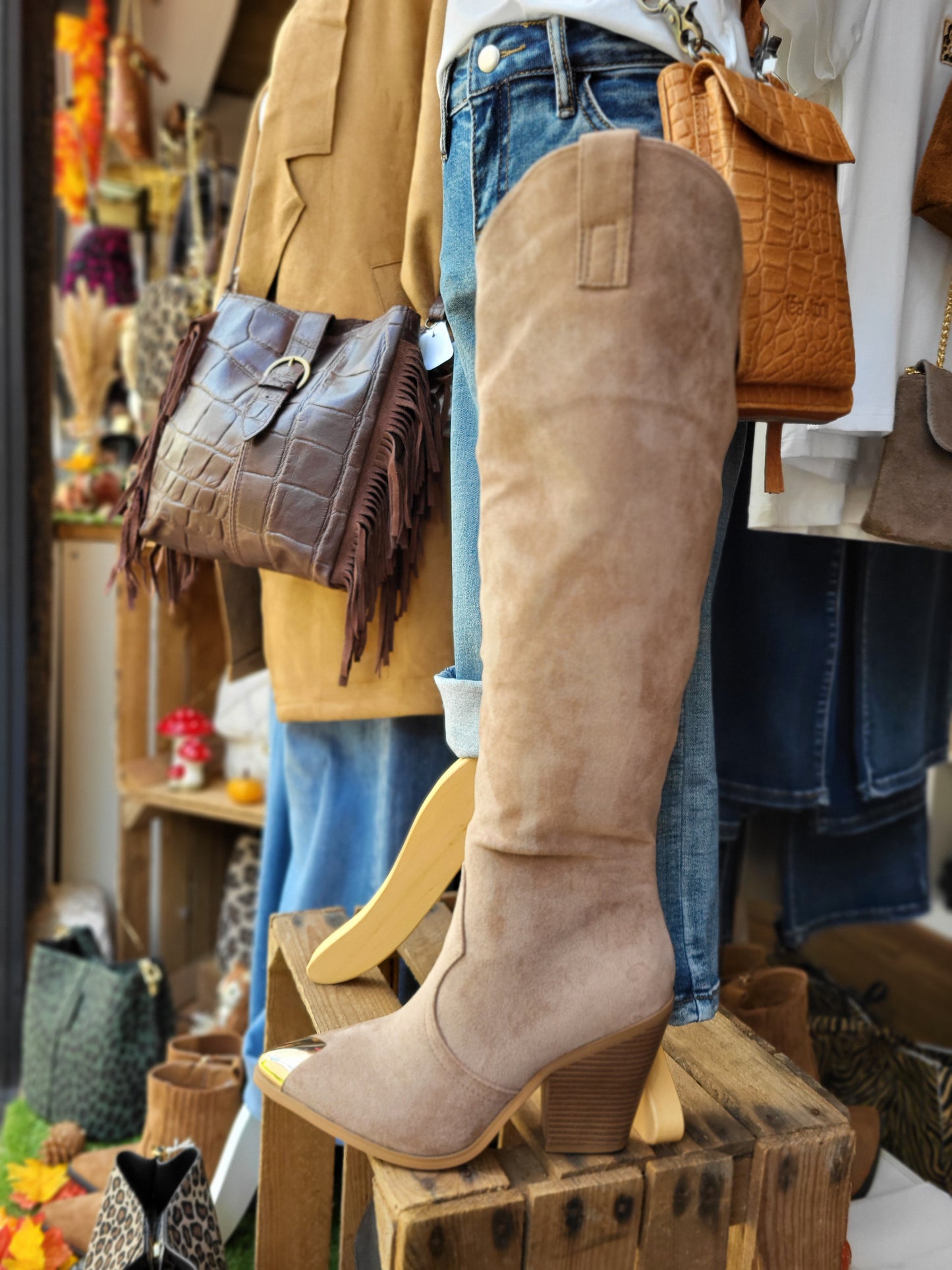 Bottes beige