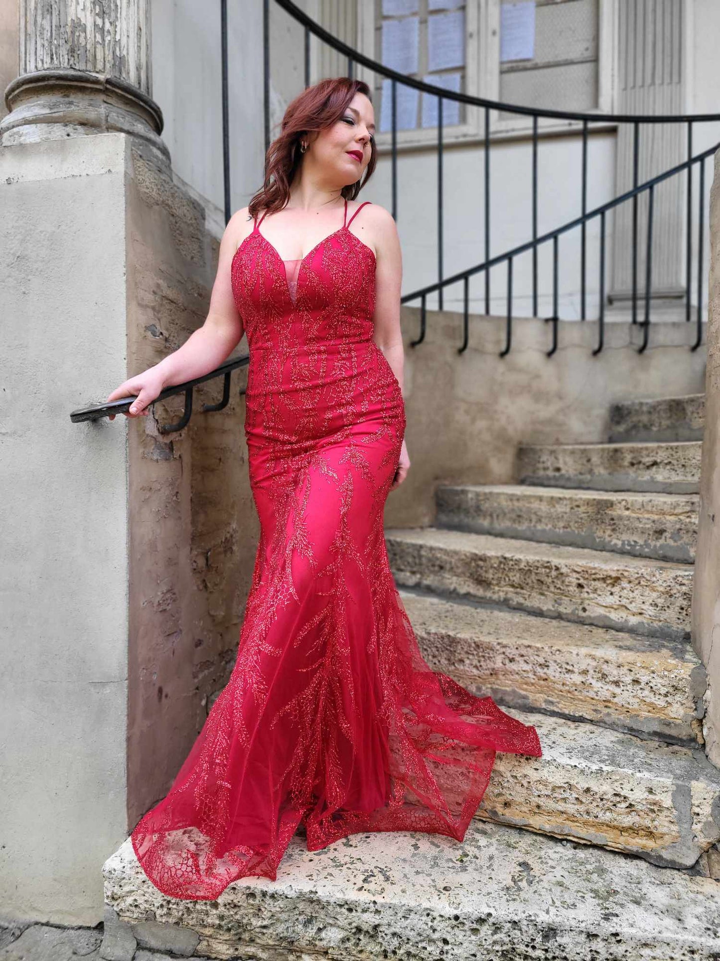 Robe sirène rouge