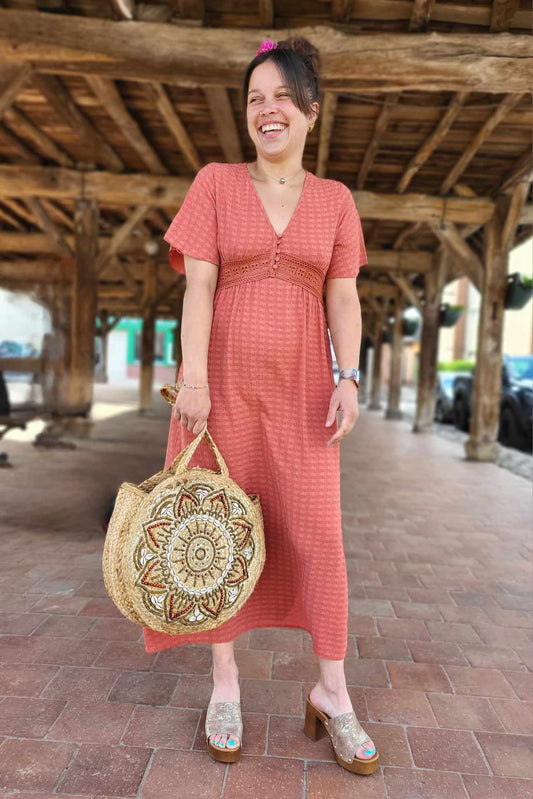 Robe terracotta