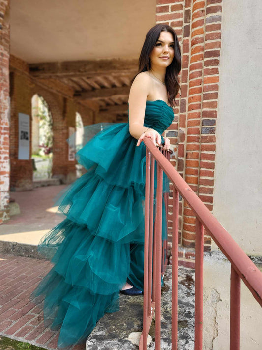 Robe de gala Verte