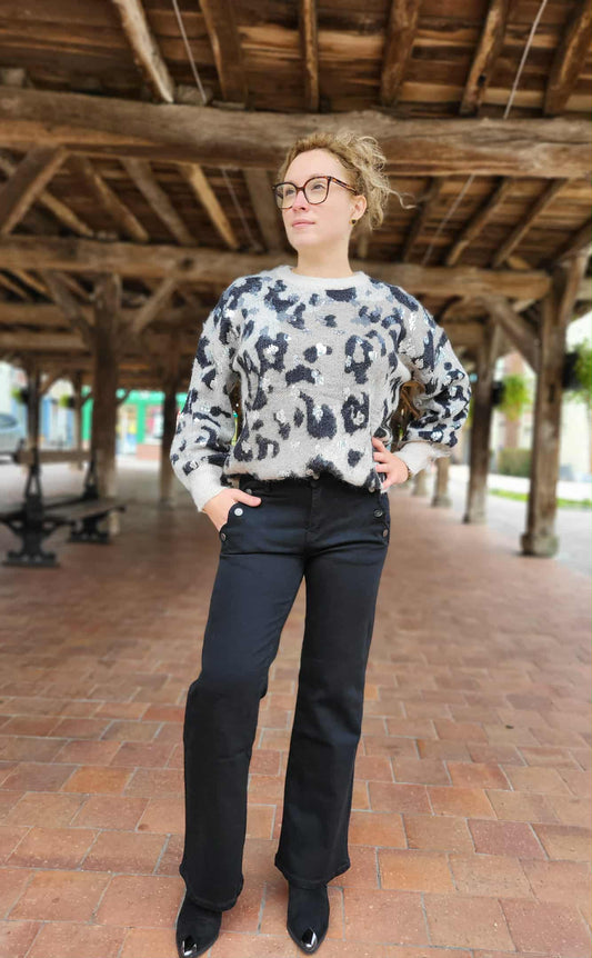 Pull motif Léopard