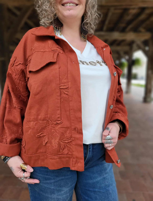 Veste terracotta