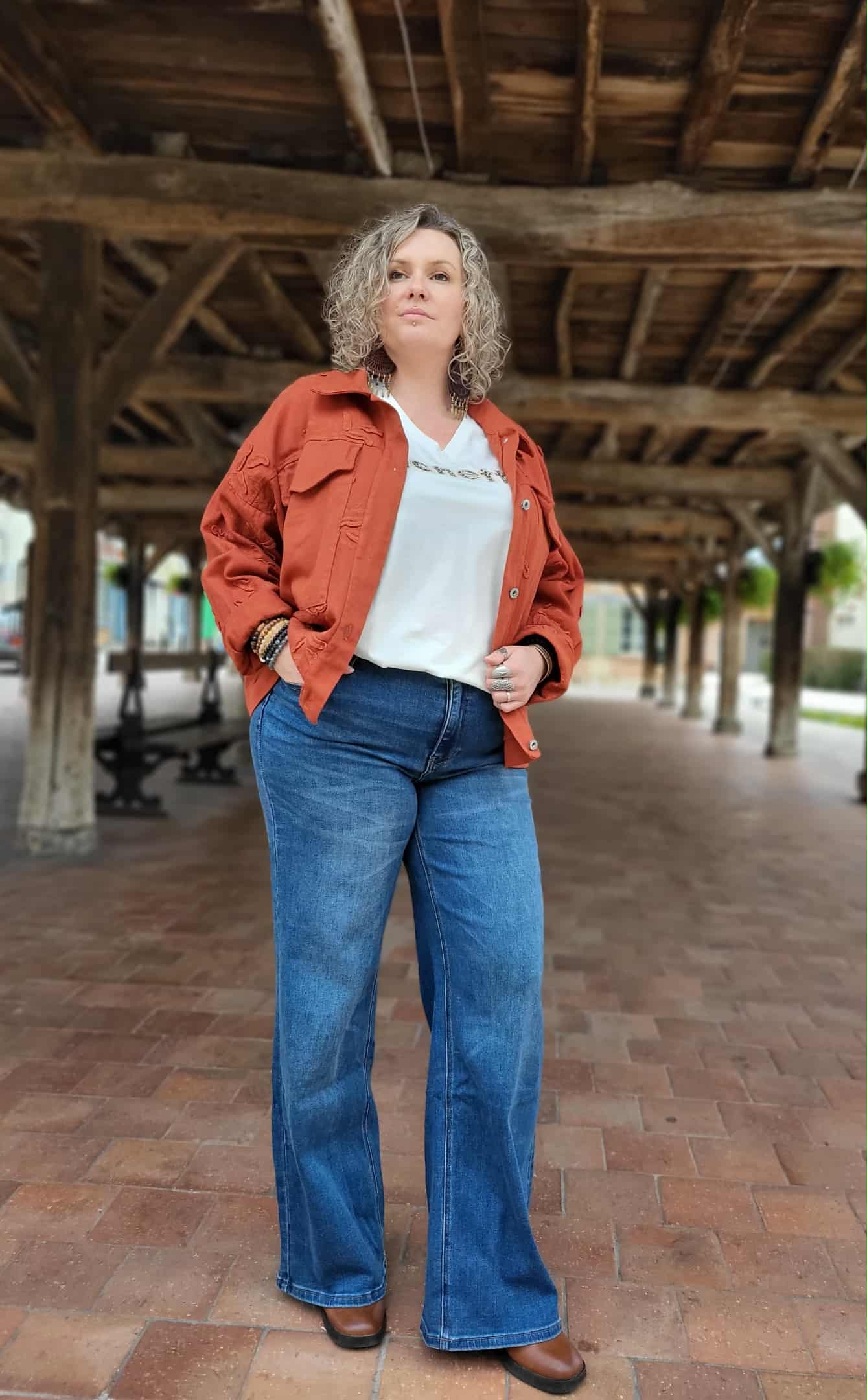 Veste terracotta